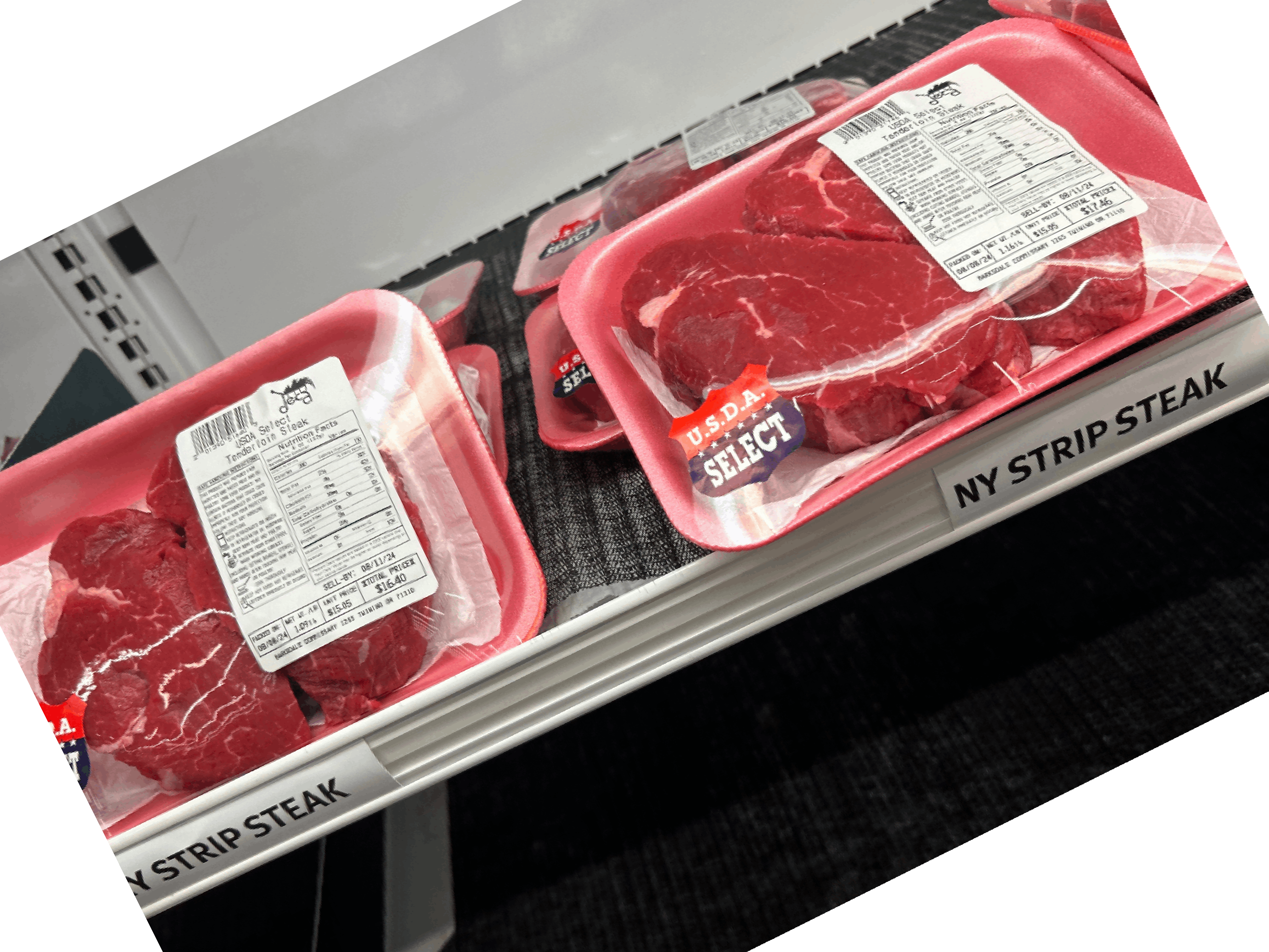 Image of meat tilted