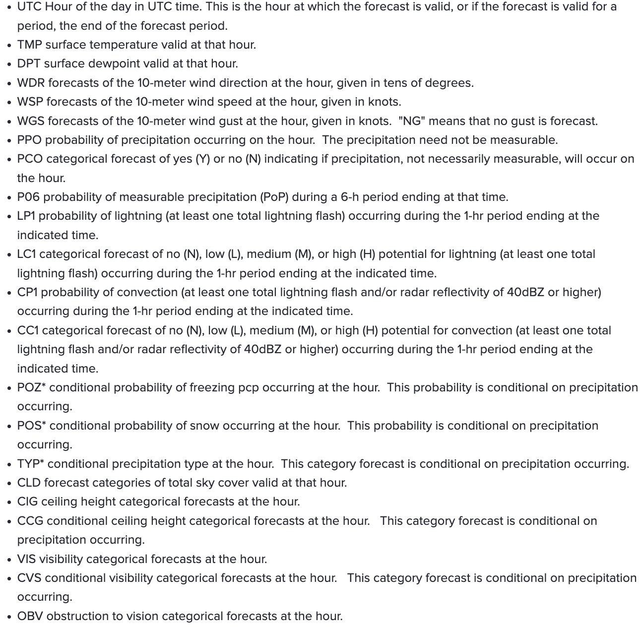 gfs lamp description